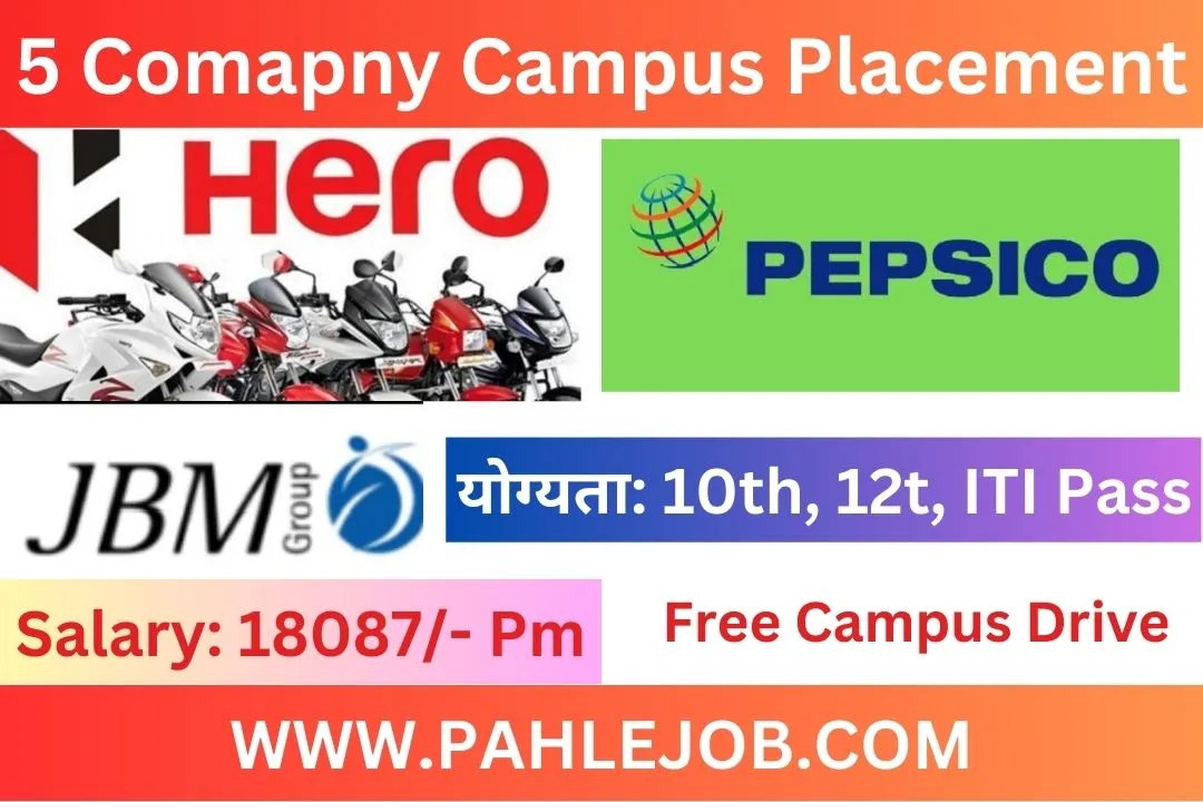 Hero MotoCorp JBM and 3 other Company Job Campus Placement 