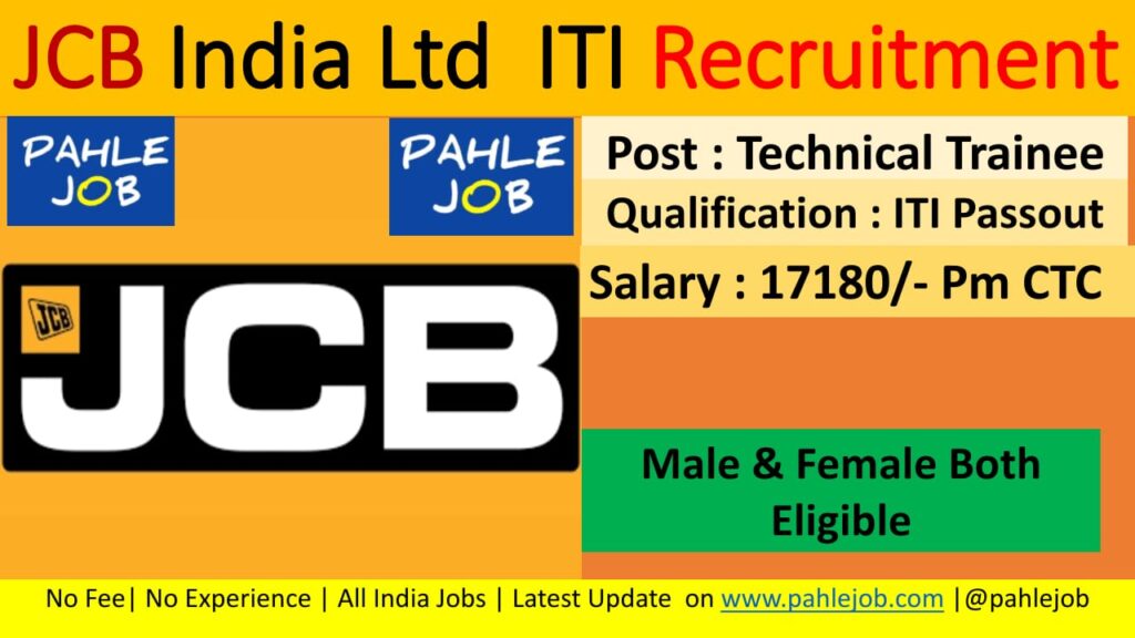 JCB India ITI Recruitment 2023