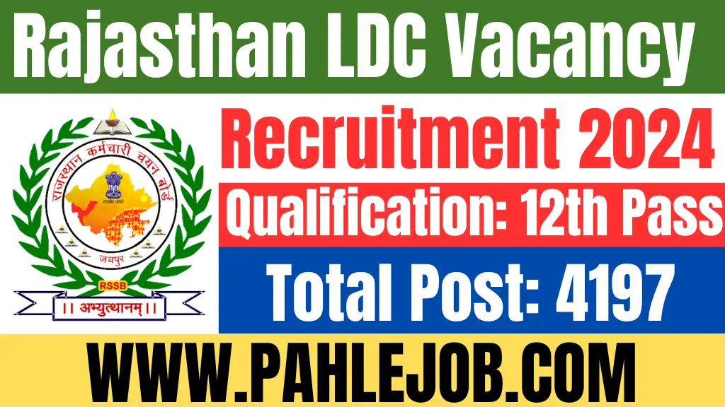rajasthan ldc recruitment 2024