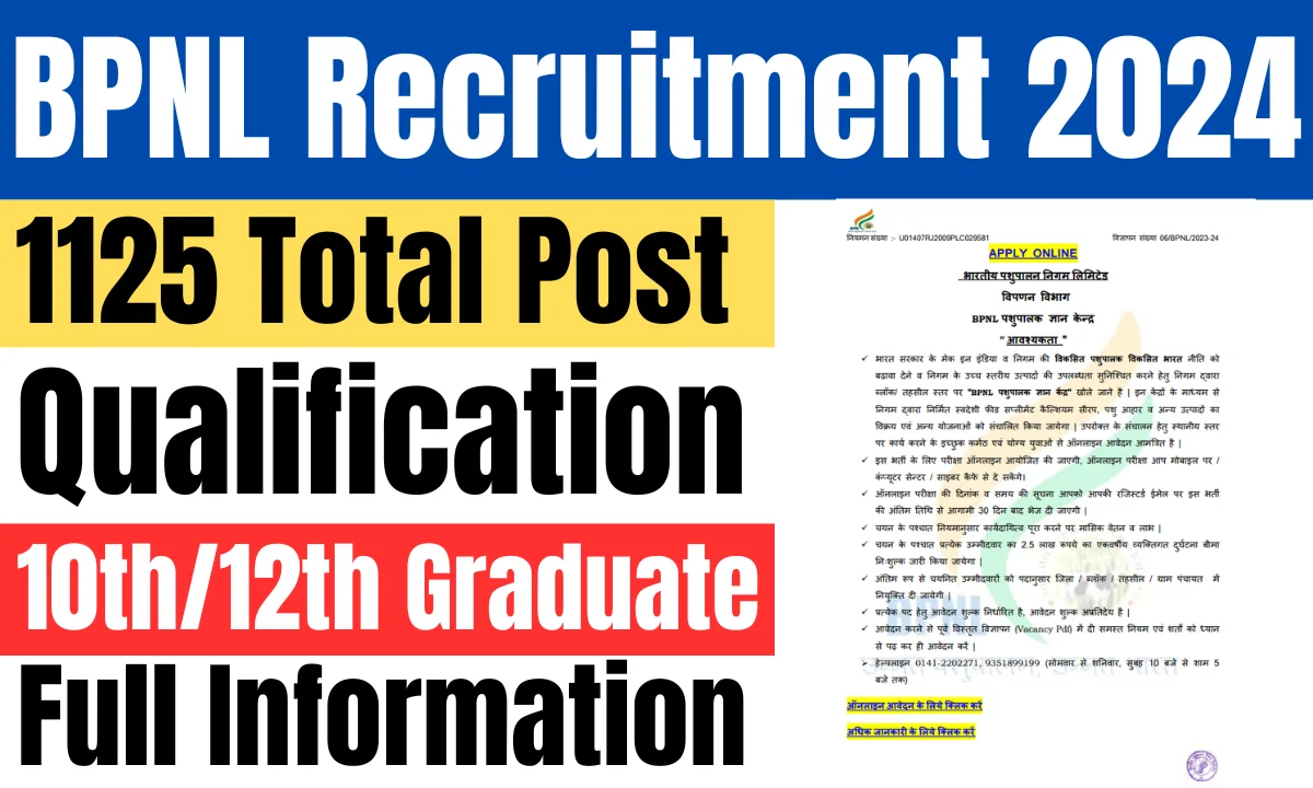 bpnl recruitment 2024