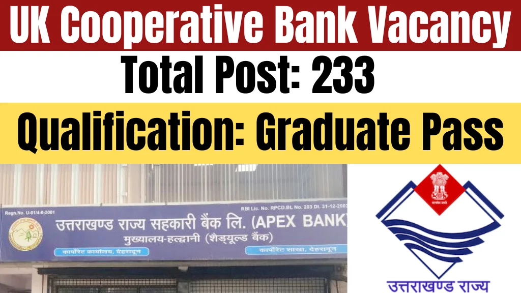 Uttarakhand Cooperative Bank Recruitment 2024